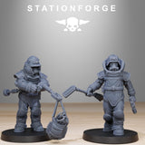 GrimGuard Bomb Squad / Commando / Imperial / Infantry / Sci Fi / Space / Table Top / Station Forge / 3D Print / 4K Mini / Wargaming