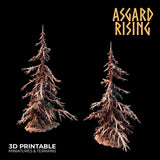 Infected Conifers Set / Terrain / Trees / Pathfinder / DnD / Asgard Rising / 3D Print / 4K Mini / TableTop Miniature / RPG