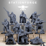 GrimGuard  Snipers 2 / Soldier / Sniper / Imperial / Infantry / Sci Fi / Space / Table Top / Station Forge / 3D Print / Wargaming