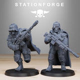 GrimGuard  Snipers 2 / Soldier / Sniper / Imperial / Infantry / Sci Fi / Space / Table Top / Station Forge / 3D Print / Wargaming