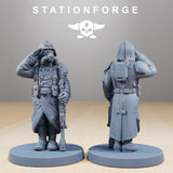 GrimGuard Marching / Guard / Imperial / Infantry / Sci Fi / Space / Table Top / Station Forge / 3D Print / 4K Mini / Wargaming / RPG