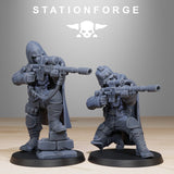 GrimGuard  Snipers 2 / Soldier / Sniper / Imperial / Infantry / Sci Fi / Space / Table Top / Station Forge / 3D Print / Wargaming