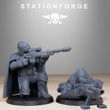 GrimGuard  Snipers 2 / Soldier / Sniper / Imperial / Infantry / Sci Fi / Space / Table Top / Station Forge / 3D Print / Wargaming