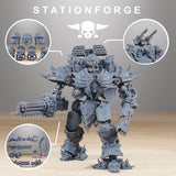 Pythonicus Defender MK2 / Walker / Mech /defender / Robot / Marine / Sci Fi / Space / Table Top / Station Forge / 3D Print/4K Mini/Wargaming