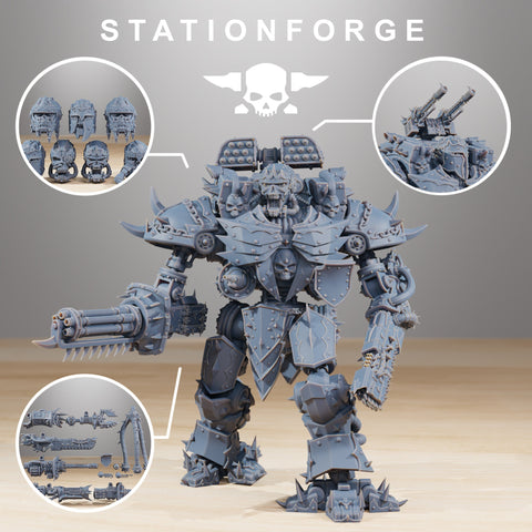 Pythonicus Defender MK2 / Walker / Mech /defender / Robot / Marine / Sci Fi / Space / Table Top / Station Forge / 3D Print/4K Mini/Wargaming