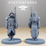 GrimGuard Marching / Guard / Imperial / Infantry / Sci Fi / Space / Table Top / Station Forge / 3D Print / 4K Mini / Wargaming / RPG