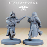GrimGuard Marching / Guard / Imperial / Infantry / Sci Fi / Space / Table Top / Station Forge / 3D Print / 4K Mini / Wargaming / RPG