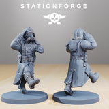 GrimGuard Marching / Guard / Imperial / Infantry / Sci Fi / Space / Table Top / Station Forge / 3D Print / 4K Mini / Wargaming / RPG