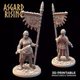 Shield Maiden Set 1 / Viking / Warrior / Pathfinder / DnD / D&D / Asgard Rising / 3D Print / 4K Mini / TableTop Miniature / RPG