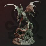 Elder Etherian / Gargoyle / Vampire / Monster / Hybrid / DnD / GM Stash / 3D Print / 4K Mini / TableTop Miniature / 32mm / 75mm