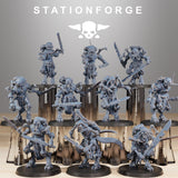 Scavenger Runners / Robot / Infantry / Melee / Scavenger / Robot / Sci Fi / Space / Table Top / Station Forge / 3D Print/4K Mini/Wargaming