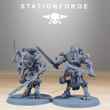 Scavenger Runners / Robot / Infantry / Melee / Scavenger / Robot / Sci Fi / Space / Table Top / Station Forge / 3D Print/4K Mini/Wargaming