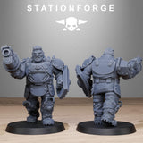 Grimguard Armoured Mutants / Soldier / Mutant / Imperial / Infantry / Sci Fi / Space / Table Top / Station Forge / 3D Print /Wargaming