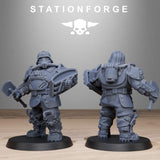 Grimguard Armoured Mutants / Soldier / Mutant / Imperial / Infantry / Sci Fi / Space / Table Top / Station Forge / 3D Print /Wargaming