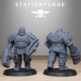Grimguard Armoured Mutants / Soldier / Mutant / Imperial / Infantry / Sci Fi / Space / Table Top / Station Forge / 3D Print /Wargaming