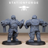 Grimguard Armoured Mutants / Soldier / Mutant / Imperial / Infantry / Sci Fi / Space / Table Top / Station Forge / 3D Print /Wargaming