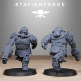 Grimguard Armoured Mutants / Soldier / Mutant / Imperial / Infantry / Sci Fi / Space / Table Top / Station Forge / 3D Print /Wargaming