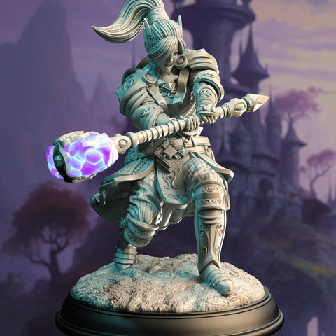 Querina / Cleric / Paladin / Fighter / Arcane / Magic / Pathfinder / DnD / DM Stash / 3D Print / 4K Mini / TableTop Miniature / 32mm /75mm
