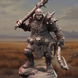 Bruz the Basher - Second In Charge / Orc / Warrior / Fighter / Pathfinder / DnD / DM Stash / 3D Print / TableTop Miniature / 32mm / 75mm