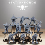 Scavenger Halflings / Scavenger / Mech / Robot / Infantry / Sci Fi / Space / Table Top / Station Forge / 3D Print / 4K Mini / Wargaming