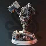 Rend Mathias / Dwarf / warrior / Fighter / Paladin / Pathfinder / DnD / DM Stash / 3D Print / 4K Mini / TableTop Miniature / 32mm / 75mm
