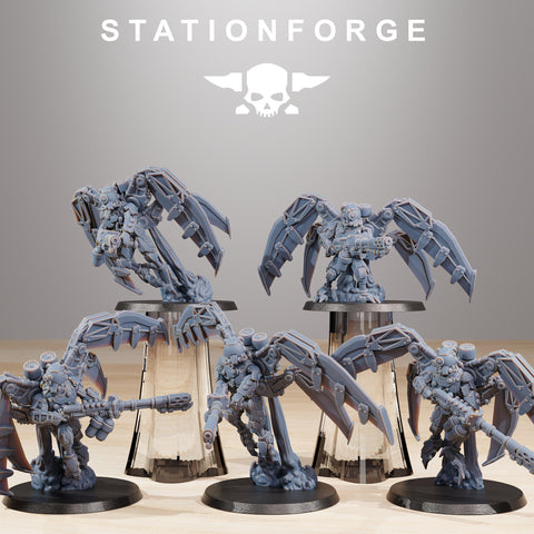 Scavenger Strikers / Mech / Flying / Infantry / Sci Fi / Space / Scavenger / Steampunk Table Top / Station Forge / 3D Print / Wargaming
