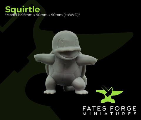 Squirtle / Pokemon / Paint your own / Figure / Unpainted / Resin / 3D Printed