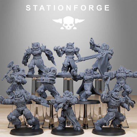 Socratis Corrupted Mutants / Soldier / Mutant / Imperial / Infantry / Sci Fi / Space / Table Top / Station Forge / 3D Print / Wargaming