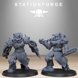 Socratis Corrupted Mutants / Soldier / Mutant / Imperial / Infantry / Sci Fi / Space / Table Top / Station Forge / 3D Print / Wargaming