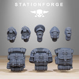 Royal Guard Patrol / Soldier / Infantry / Imperial / Royal / Sci Fi / Space / Station Forge / 3D Print / 4K Mini / Wargaming