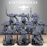 Socratis Militants / Commando / Marine / Knight / Infantry / Melee / Sci Fi / Space / Table Top / Station Forge / 3D Print/4K Mini/Wargaming