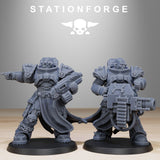 Socratis Militants / Commando / Marine / Knight / Infantry / Melee / Sci Fi / Space / Table Top / Station Forge / 3D Print/4K Mini/Wargaming