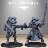 Vodalites Brotherhood / Soldier / bogatyr / Barbarians / Crusade / Infantry / Sci Fi / Table Top / Station Forge / 3D Print / Wargaming