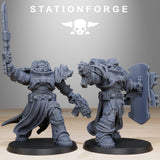 Socratis Militants / Commando / Marine / Knight / Infantry / Melee / Sci Fi / Space / Table Top / Station Forge / 3D Print/4K Mini/Wargaming