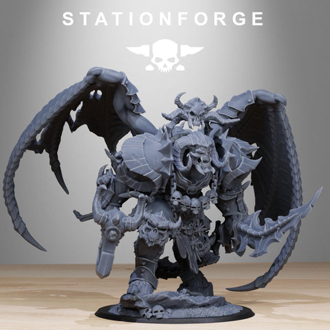 Corrupted Demon / Demon / Chaos / Corrupted / Boss / Gig guy / Sci Fi / Space / Table Top / Station Forge / 3D Print / 4K Mini / Wargaming