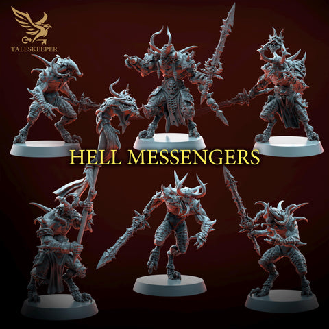 Hell Messengers / Chaos / Reaper / Demon / Zealots / Infantry / Melee / Sci Fi / Space / Table Top / Tales Keeper / 3D Print /Wargaming