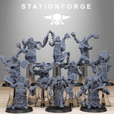 Scavenger Monks / Robot / Cyborg / Droid / Scavenger / Monk / Priest / Sci Fi / Space / Table Top / Station Forge / 3D Print/ Wargaming