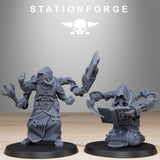 Scavenger Monks / Robot / Cyborg / Droid / Scavenger / Monk / Priest / Sci Fi / Space / Table Top / Station Forge / 3D Print/ Wargaming