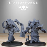 Scavenger Monks / Robot / Cyborg / Droid / Scavenger / Monk / Priest / Sci Fi / Space / Table Top / Station Forge / 3D Print/ Wargaming
