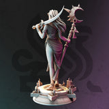 Kadna Moonborn / Drow / Elf / Priestess / Mage / Pathfinder / DnD / DM Stash / 3D Print / TableTop Miniature / 32mm / 75mm