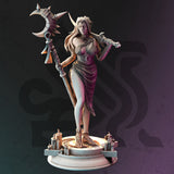 Kadna Moonborn / Drow / Elf / Priestess / Mage / Pathfinder / DnD / DM Stash / 3D Print / TableTop Miniature / 32mm / 75mm