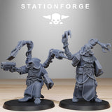 Scavenger Monks / Robot / Cyborg / Droid / Scavenger / Monk / Priest / Sci Fi / Space / Table Top / Station Forge / 3D Print/ Wargaming