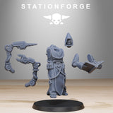 Scavenger Monks / Robot / Cyborg / Droid / Scavenger / Monk / Priest / Sci Fi / Space / Table Top / Station Forge / 3D Print/ Wargaming