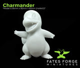 Charmander / Pokemon / Paint your own / Figure / Unpainted / Resin / 3D Printed