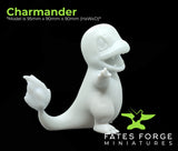 Charmander / Pokemon / Paint your own / Figure / Unpainted / Resin / 3D Printed