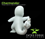 Charmander / Pokemon / Paint your own / Figure / Unpainted / Resin / 3D Printed