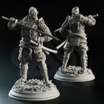 Saburo Ryu - The Lone Dragon / Samurai / Ronin / Fighter / Human / Japanese / DnD / DM Stash / 3D Print / TableTop / 32mm / 75mm