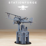 GrimGuard -SF-14A Biplane / Bi-Plane / Fighter / Plane / Sci Fi / Space / Table Top / Station Forge / 3D Print / 4K Mini / Wargaming / RPG