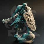 Arkeus / Paladin / Human / Fighter / Warrior / Armoured / Pathfinder / DnD / DM Stash / 3D Print / 4K Mini / TableTop Miniature / 32mm /75mm