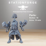 GrimGuard Sisters of War / Sisterhood / Imperial / Infantry / Sci Fi / Space / Table Top / Station Forge / 3D Print / 4K Mini / Wargaming